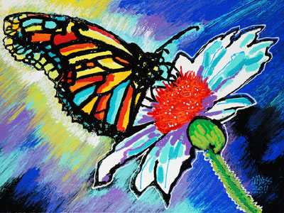 Butterfly Resting - 18x24 - SOLD